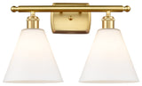 Innovations 516-2W-SG-GBC-81 2 Light Bath Vanity Light, Satin Gold