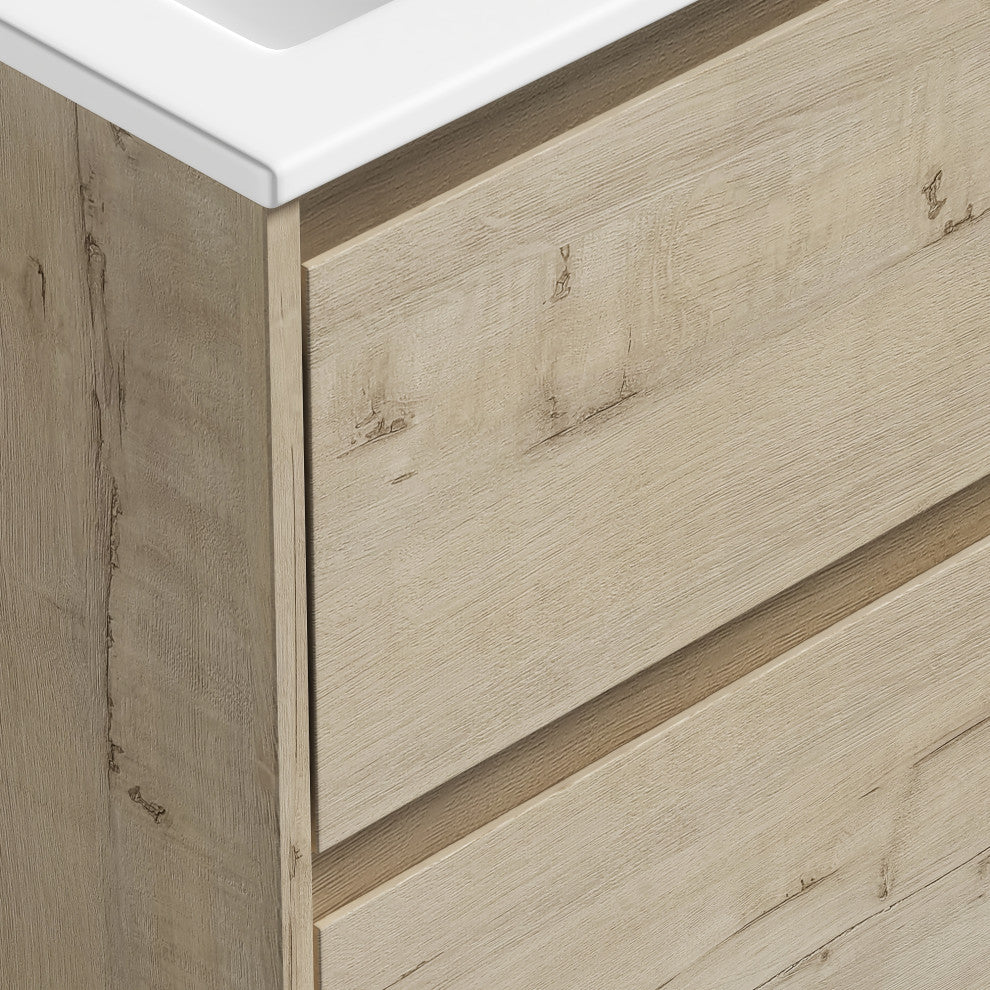 The Marlow Single Bathroom Floating Vanity, Liv, 30"
