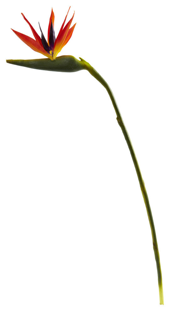 38" Large Bird of Paradise Artificial Flower, Set of 4