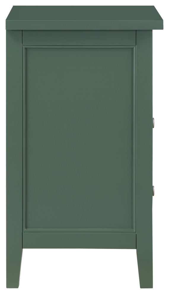 Walker Vintage Green 2 Drawer Nightstand