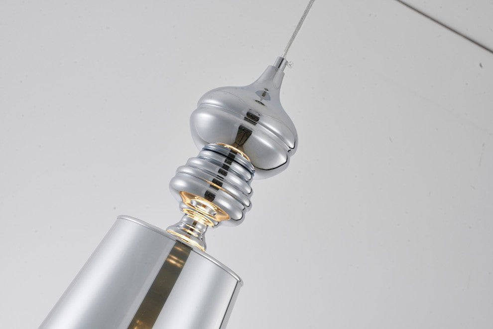 Bethel International ONE02P5CH 1-Light Pendant, Polished Chrome