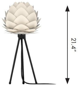 Aluvia Table Lamp, Pearl/White