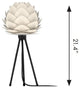 Aluvia Table Lamp, Pearl/White