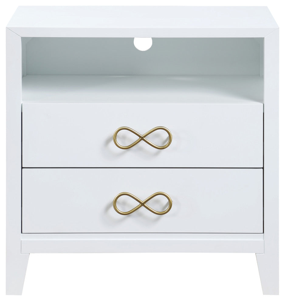 Bowtie Night Stand, White