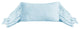 Luna Washed Linen Long Ruffled Pillow, 16"x26", Light Blue, 1 Piece