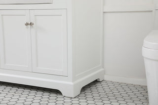 Home Living 22" Farmhouse White-Light Bathroom Vanity