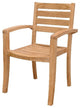 Anderson Teak CHS-033 Catalina Stackable Armchair, Fully Built