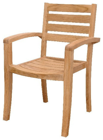 Anderson Teak CHS-033 Catalina Stackable Armchair, Fully Built