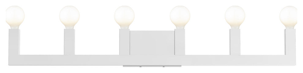 Livex Lighting Solna 6 Light Polished Chrome ADA Extra Large Vanity Sconce