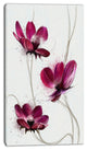 Lovely Red Watercolor Poppies, Flowers Canvas Wall Artwork, 16"x32"