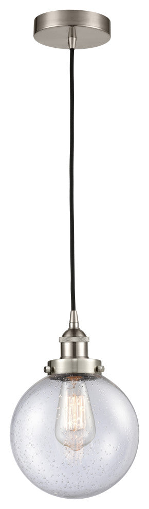Innovations 616-1PH-SN-G204-8-LED 1-Light Mini Pendant, Brushed Satin Nickel