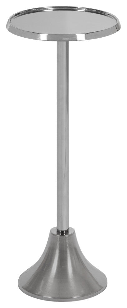 Sanzo Metal Side Table, Silver 9x9x23