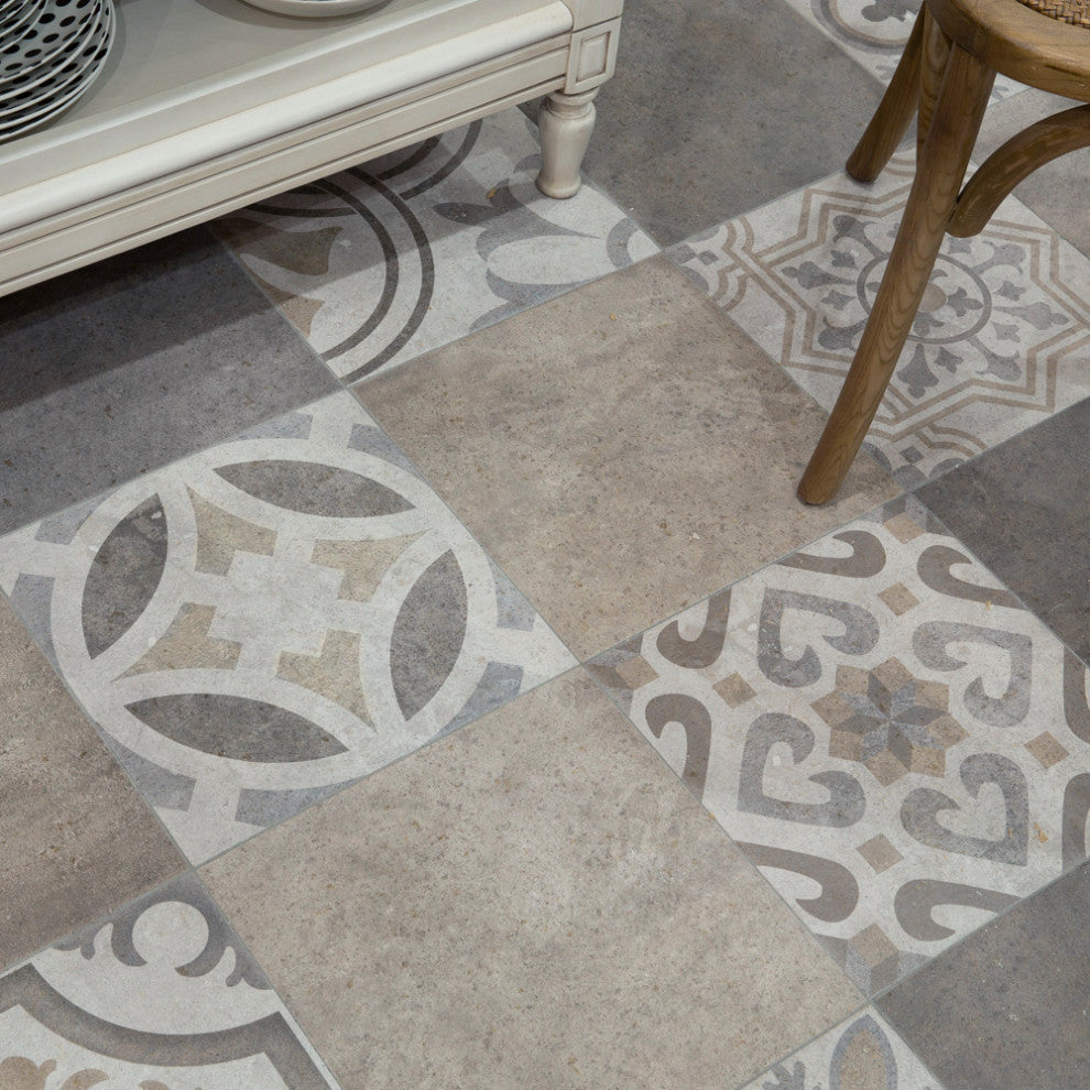 Llanes Ceramic Floor and Wall Tile, Mix, Sample