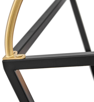 Lark Tate Small Semi-Flush Mount, Black