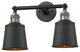 Addison 2-Light Bath Vanity-Light, Black Antique Brass, Antique Brass