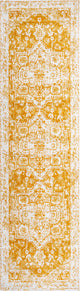 Audrey Bohemian Ornate Medallion Orange/White 2 ft. x 8 ft. Runner Rug