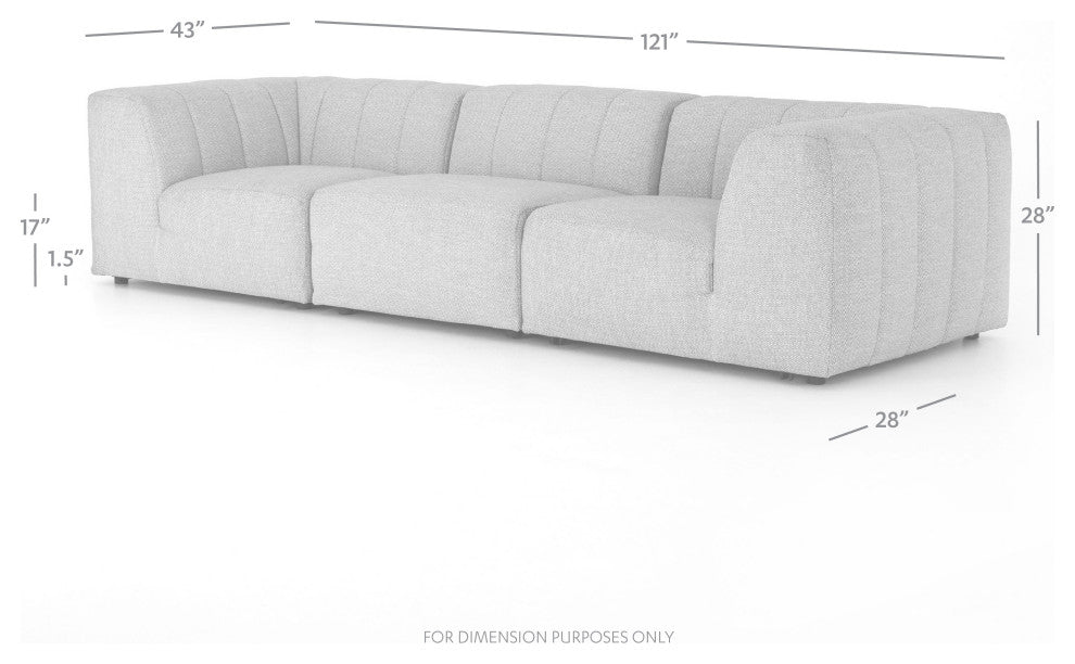 Gwen Outdoor 3 Pc Sectional