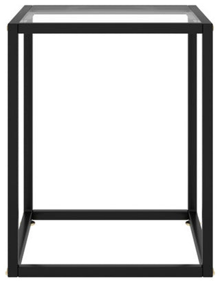 vidaXL Coffee Table End Table Living Room Sofa Table Black Tempered Glass