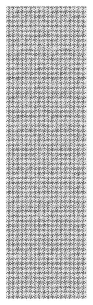 Indoor/Outdoor Hinton HN1 Grey Machine Washable 2'3" x 10' Rug