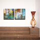 Abstract 2-Piece Canvas Wall Art Set