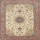 Ahgly Company Indoor Square Traditional Area Rugs, 4' Square
