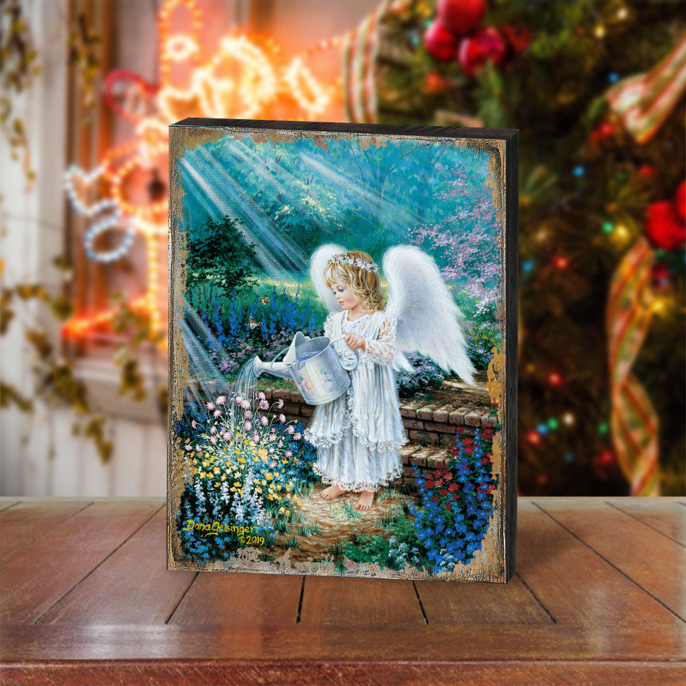 An Angels Gift Wooden Block, 36 X 24