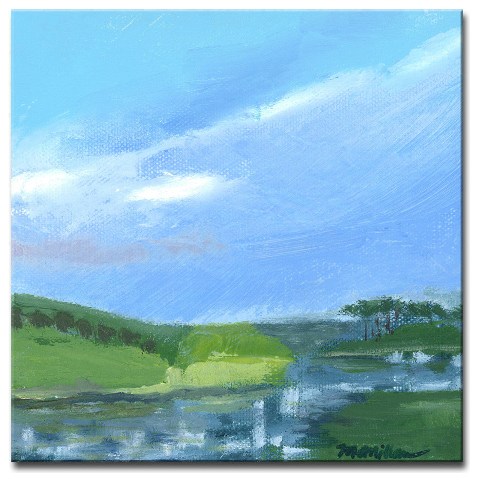 Checkered Reflections' Ready2HangArt Canvas by Leslie Owens, 20"x20"