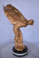 Spirit of Ecstasy Rolls Royce Gold Bronze Statue Size: 10"L x 15"W x 24"H.