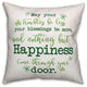 Shamrock Irish Blessing 18x18 Spun Poly Pillow