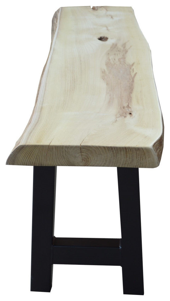 Live Edge Locust Ridgemont Bench, Unfinished, 5 Foot