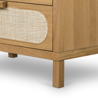 Allegra 5 Drawer Dresser-Natural Cane
