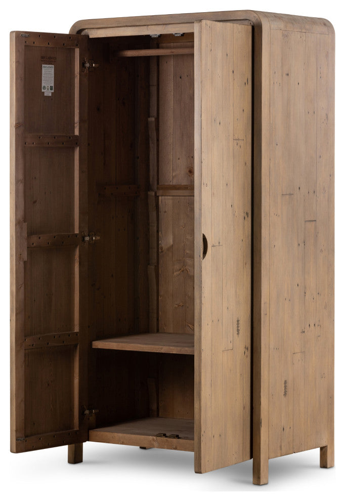Everson Cabinet, Scrubbed Teak