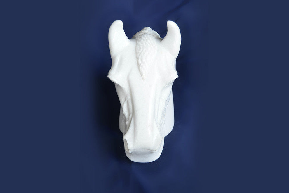 Makrana White Marble Horse Statue