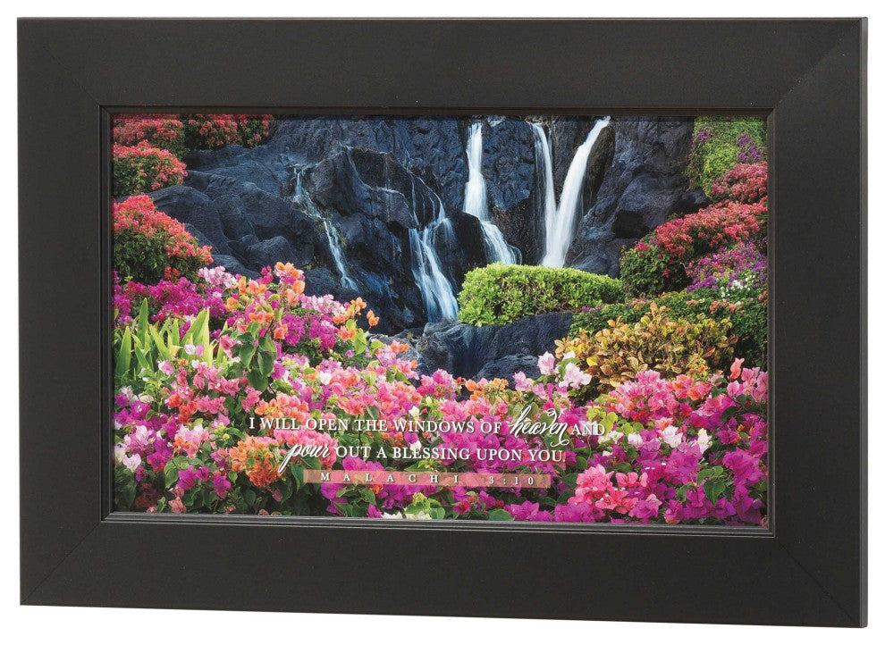 Framed Art, Windows Of Heaven Malachi 3
