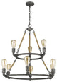Grayson 9-Light Antique Gray Chandelier