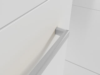 Fine Fixtures Modern Vanity Set, White, 20", Polished Chrome Hardware