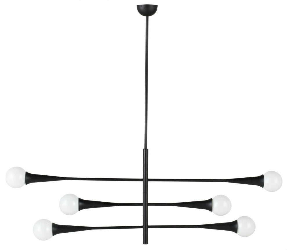 Orion 3 Black Metal Pendant Lighting