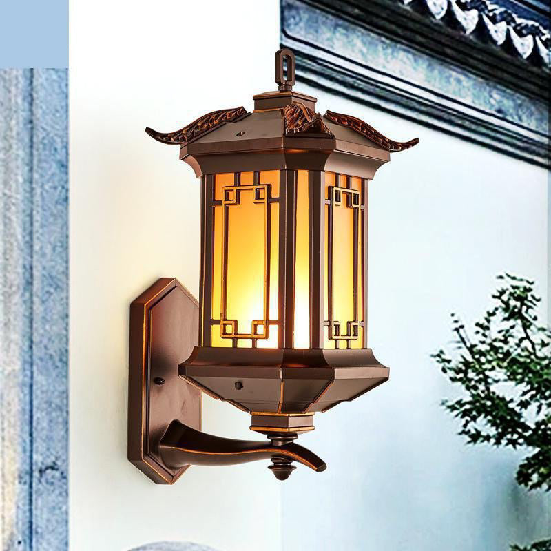 Vintage Outdoor Waterproof Wall Sconce in an Industrial Style for Porch, B