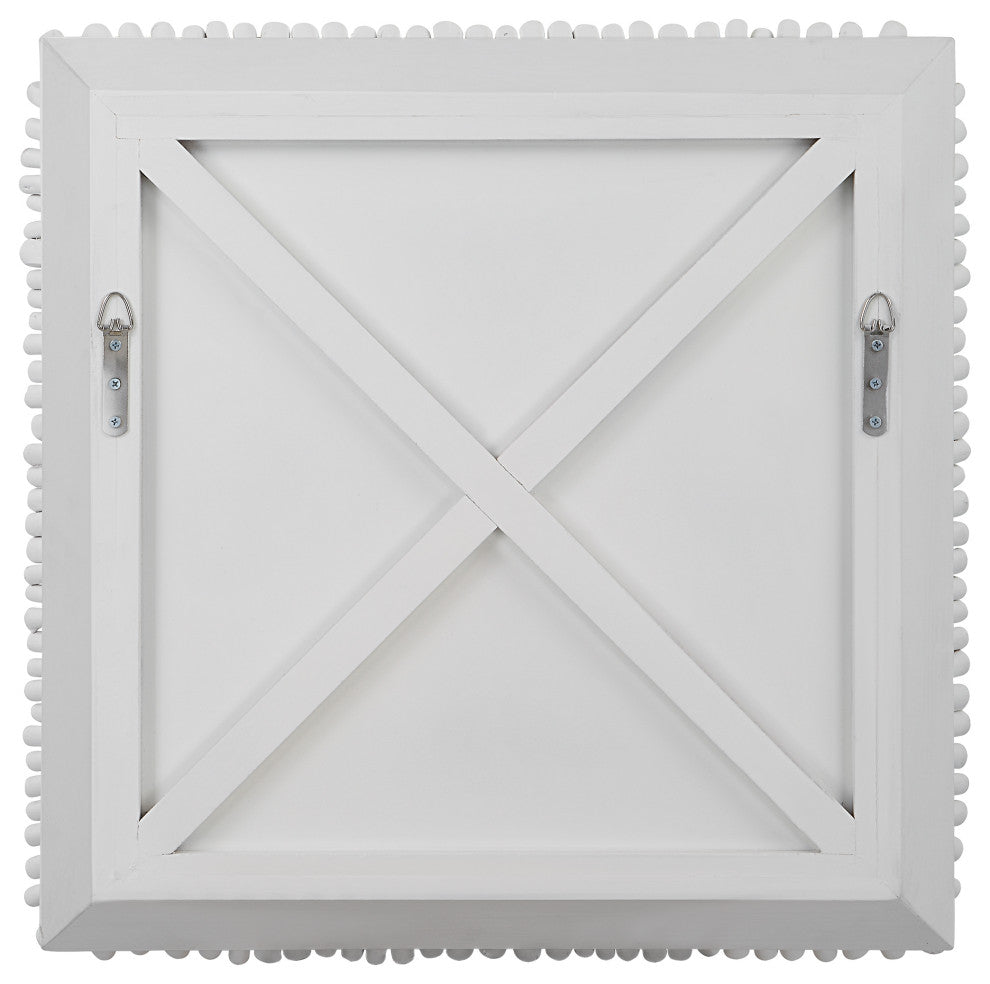Uttermost PortSide White Wood Wall Panel