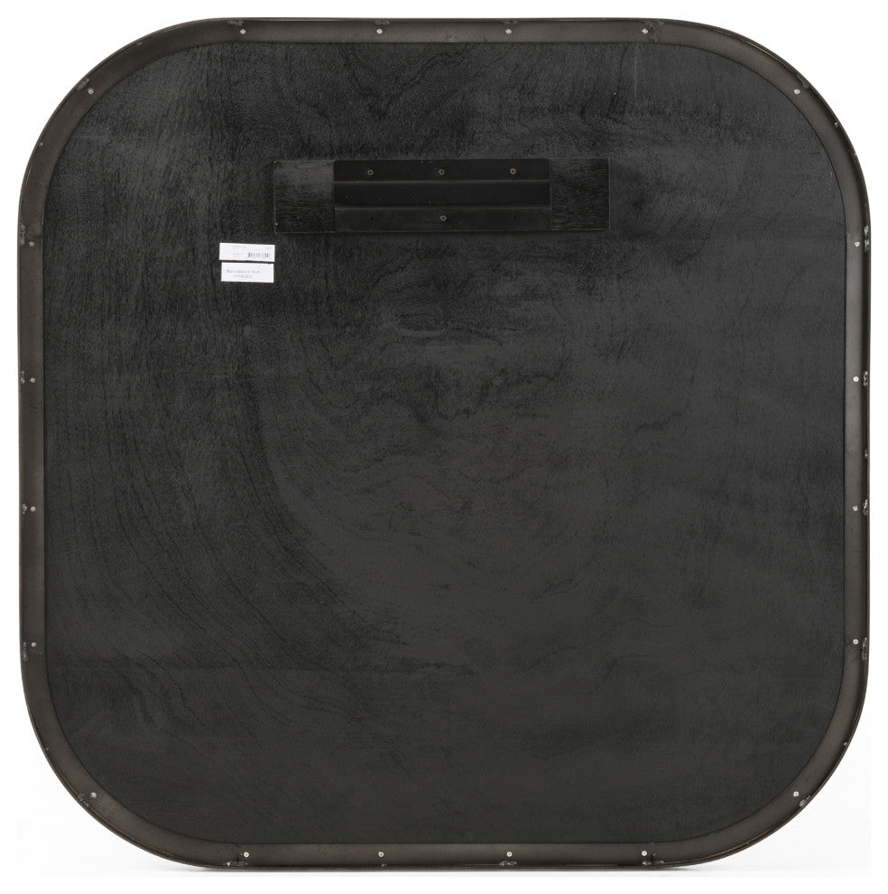 Bellvue Square Mirror-Rustic Black