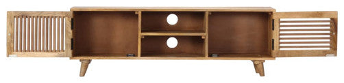 vidaXL TV Stand TV Unit Sideboard TV Console Media Cabinet Solid Mango Wood