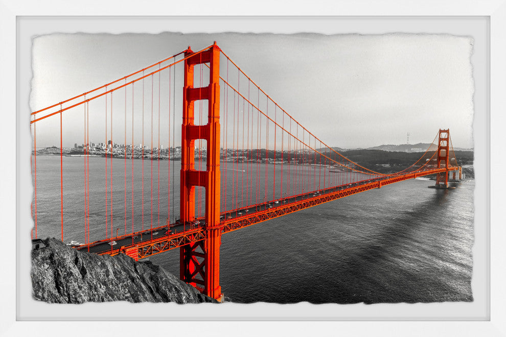 "Find Me in Golden Gate" Framed Painting Print, 45x30