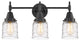 Innovations 447-3W-BK-G513 3-Light Bath Vanity Light, Matte Black