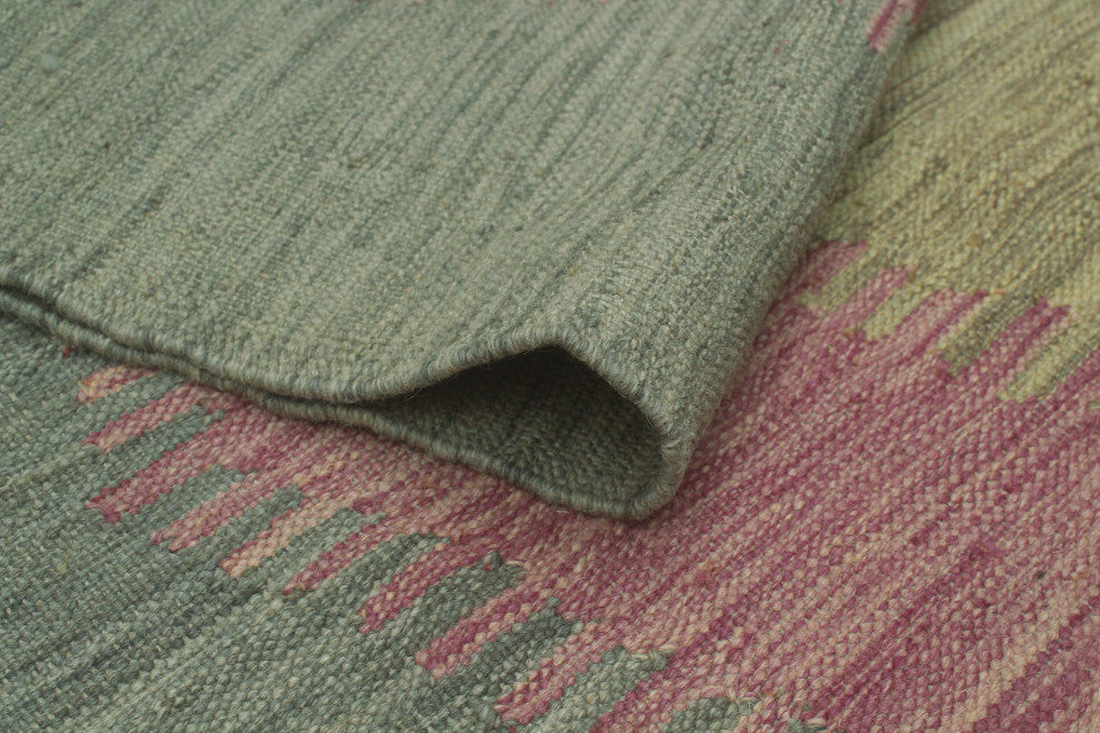 Winchester Kilim Jasiah Gray/Purple Rug, 3'3x4'11