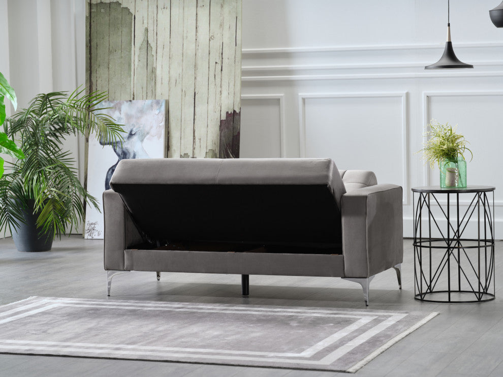 Hemera Love Seat, Vika Gray