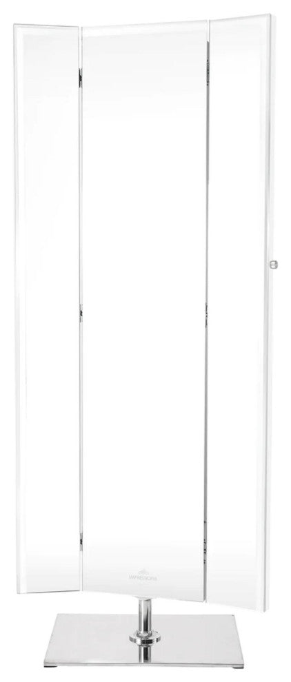 Trifecta Full Length Vanity Mirror, White