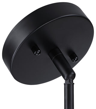 22"W 4-Light Rattan Tiered Drum Chandelier Light with Black Canopy, Natural