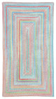 Capel Baby's Breath Medium Blue 0450_440 Braided Rugs - 7' 6" X 7' 6" Concentric