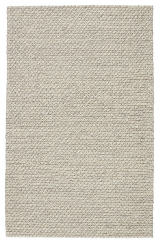 Jaipur Living Alta Handmade Solid Gray/White Area Rug, 8'x10'