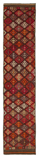 Rug N Carpet - Handmade Oriental 2' 11" x 12' 8" Tribal Runner Rug